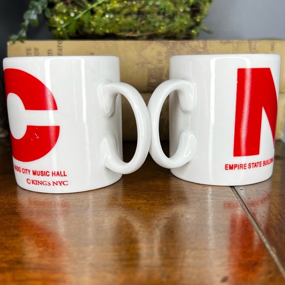 vintage Kings NYC souvenir espresso mug set - Picture 7 of 13